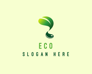 Organic Leaf Eco logo design