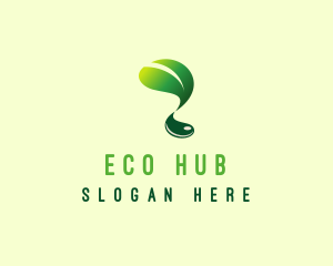 Organic Leaf Eco logo design