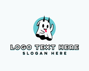 Evil Spooky Ghost logo design