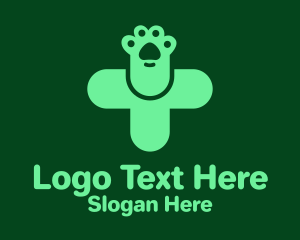 Dog Groomer - Green Cross Veterinary logo design