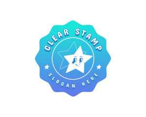 Retro Star Aesthetic logo design