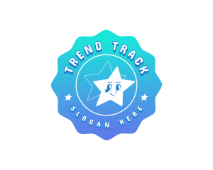 Retro Star Aesthetic logo design