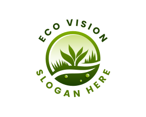 Eco Plant Landsacping logo design