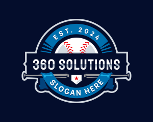 Baseball Sports League logo design