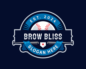 Baseball Sports League logo design