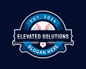 Baseball Sports League logo design