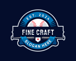 Baseball Sports League logo design