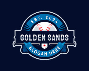 Baseball Sports League logo design