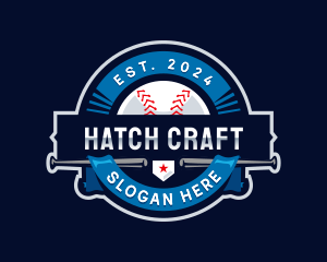 Baseball Sports League logo design