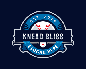 Baseball Sports League logo design