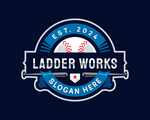 Baseball Sports League logo design