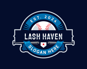 Baseball Sports League logo design