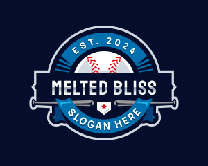 Baseball Sports League logo design