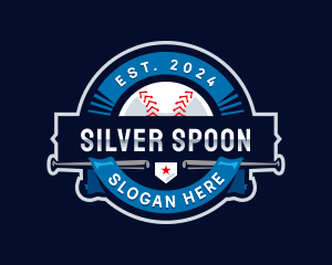 Baseball Sports League logo design