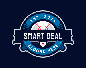 Baseball Sports League logo design