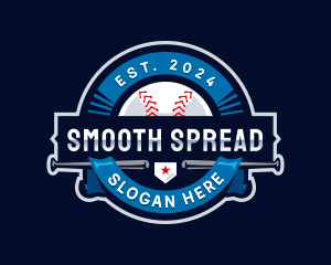 Baseball Sports League logo design