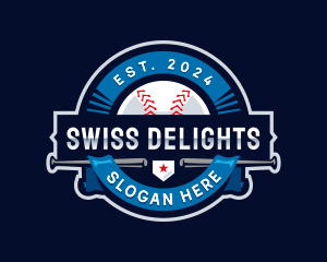 Baseball Sports League logo design