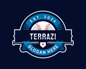 Baseball Sports League logo design