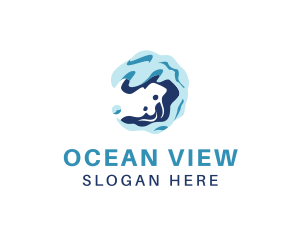 Ocean Wave Resort logo design