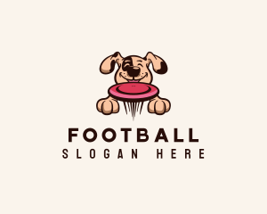 Veterinary - Dog Play Frisbee logo design