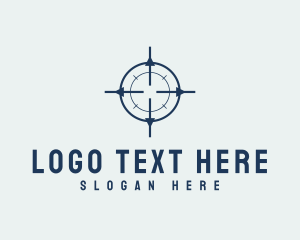 Shot - Search Target Mark logo design