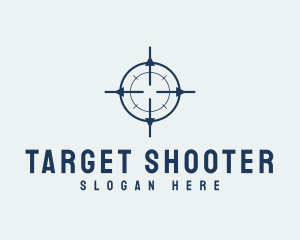 Shooter - Search Target Mark logo design