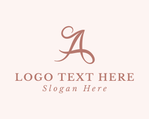 Handwriting - Classy Fashion Event Letter A logo design