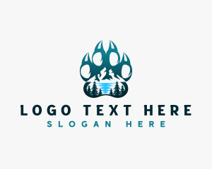 Wolf Paw - Outdoor Mountain Claw logo design