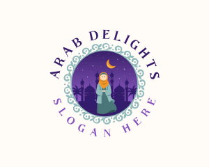 Arab - Cultural Arab Woman logo design