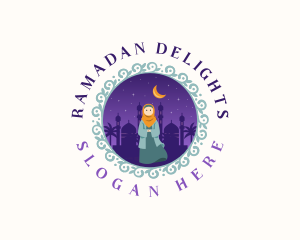 Ramadan - Cultural Arab Woman logo design