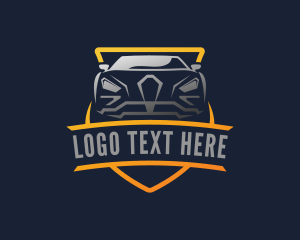 Racing - Gradient Sports Car logo design