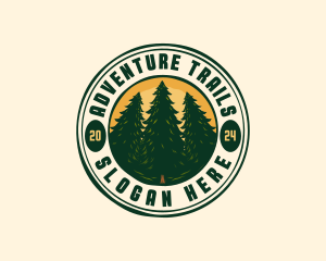 Pine Tree Forest Camp logo design