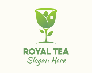 Green Tulip Tea logo design