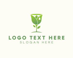Tea - Green Tulip Tea logo design