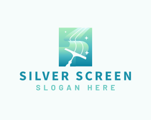 Squeegee Wiper Cleaning Logo