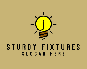 Fixture - Electric Bulb Fixture logo design