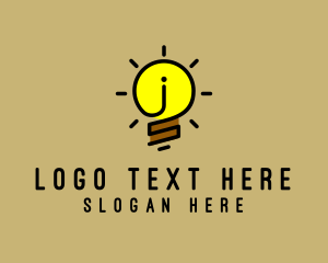 Light - Electric Bulb Fixture logo design