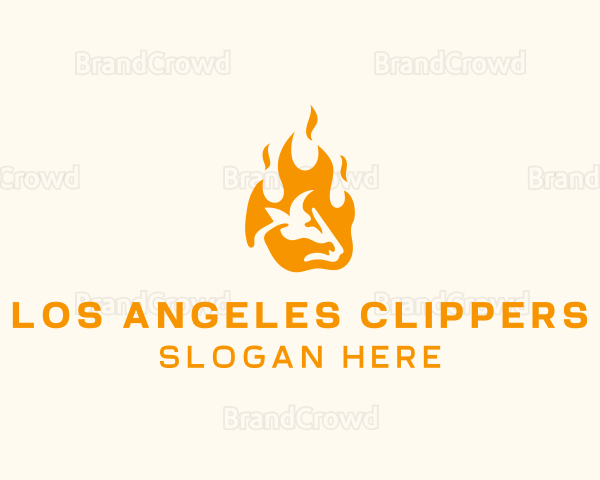 Flaming Beef Grill Logo