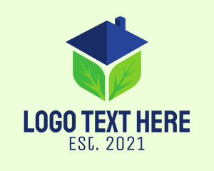 Green House - Sustainable Eco House logo design