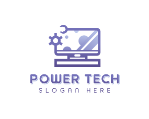 Elearning - Technology Computer Repair logo design