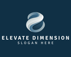 Digital 3D Sphere Technology logo design