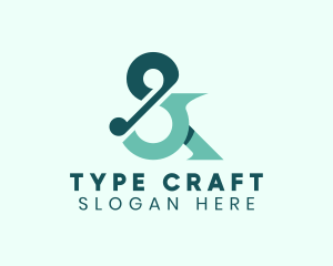 Stylish Ampersand Type  logo design