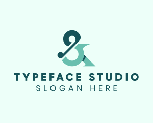 Stylish Ampersand Type  logo design