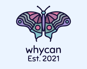 Symmetry - Colorful Moth Wings logo design