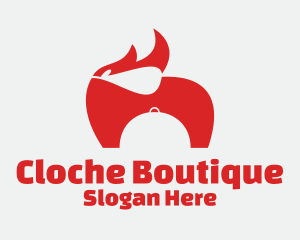 Cloche - Red Cloche Restaurant logo design