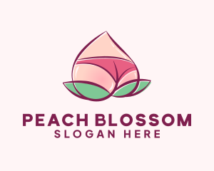 Erotic Sexy Peach logo design