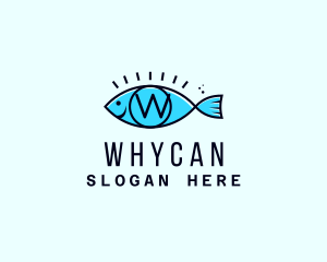 Seafood Fish Aquatic Oceanarium Logo