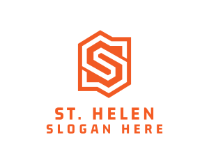 Edgy Orange Letter S logo design