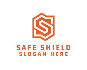 Edgy Orange Letter S logo design