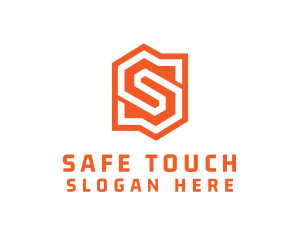 Edgy Orange Letter S logo design